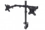 MANHATTAN Soporte de sobremesa para dos monitores de 13-32 pulgadas, articulado, negro