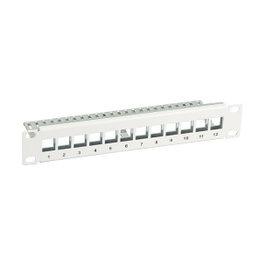 EFB Elektronik Panel de relleno 10 pulg 12x Keystone Gris
