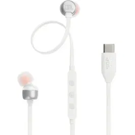JBL Auriculares Intrauditivos Tune 310C USB-C con Micrófono Blancos - JBLT310CWHT