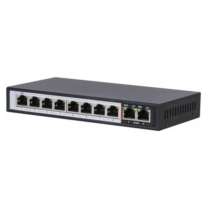 Extralink Ceres EX-SF1008P Switch PoE de 10 Puertos (8x PoE/PoE+)