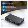 Extralink Ceres EX-SF1008P Switch PoE de 10 Puertos (8x PoE/PoE+)
