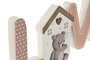 DKD Home Decor Lovely bear 24 Decoración Baby Beige Blanco 3 x 12 x 30 cm (6 Unidades)