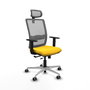 PIQUERAS Y CRESPO Silla de oficina Haches con mecanismo Sincro/Traslack Amarillo y Gris