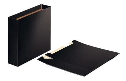 Esselte Cajetín para Archivadores A4 Lomo Ancho Cartón Negro Brillante Esselte Cajetín para Archivadores A4 Lomo Ancho Cartón Negro Brillante