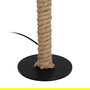 Lámpara Mesa Natural-Negro Metal 30 X 30 X 60 cm