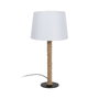 Ixia Lámpara de Mesa Natural-Negro Metal 30 x 30 x 60 cm