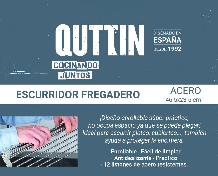 Quttin Escurridor de Acero para Fregadero PRX Quttin Escurridor de Acero para Fregadero PRX