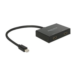 DeLOCK 87696 Splitter 1x mini DP a 2x HDMI Negro