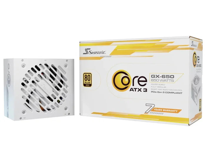 Seasonic CORE GX-650-V2-White 650W ATX 3.1 Blanco Seasonic CORE GX-650-V2-White 650W ATX 3.1 Blanco