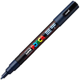 POSCA Marcador Pc-3M Punta Cónica 0,9-1,3 mm Azul Marino Tinta Pintura No Permanente