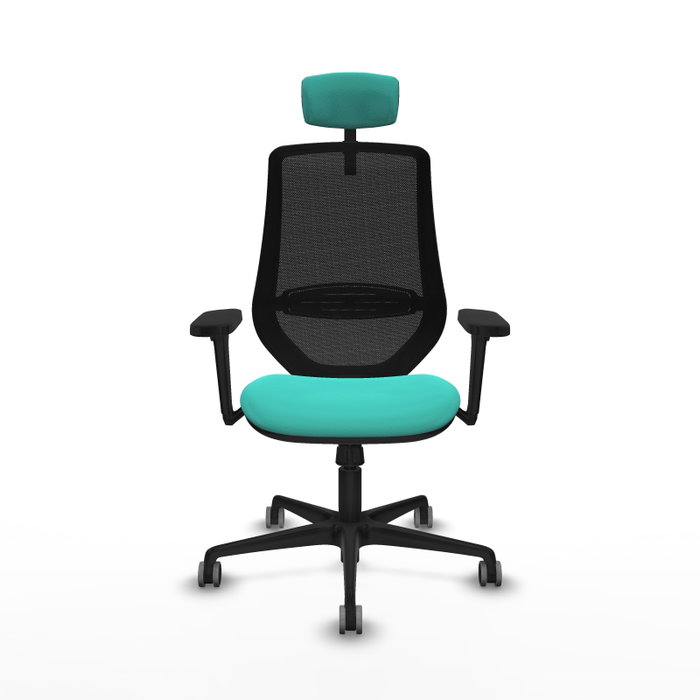 PIQUERAS Y CRESPO Silla de oficina Mardos con mecanismo Sincro, Turquesa y Negro PIQUERAS Y CRESPO Silla de oficina Mardos con mecanismo Sincro, Turquesa y Negro