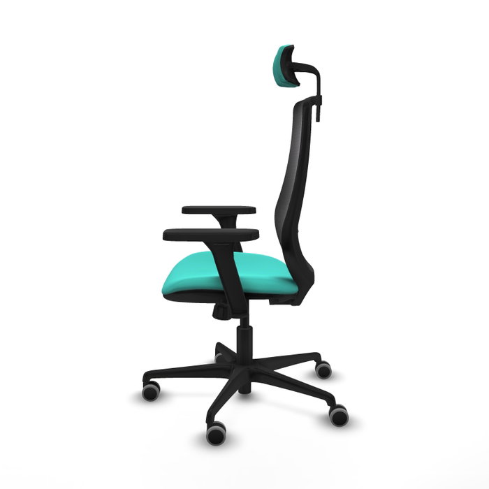 PIQUERAS Y CRESPO Silla de oficina Mardos con mecanismo Sincro, Turquesa y Negro PIQUERAS Y CRESPO Silla de oficina Mardos con mecanismo Sincro, Turquesa y Negro