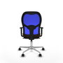 PIQUERAS Y CRESPO Silla de oficina Jorquera Marrón y Azul