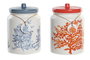 DKD Home Decor Set de 2 Botes de Dolomita CORAL 22, 2,35 L Surtido