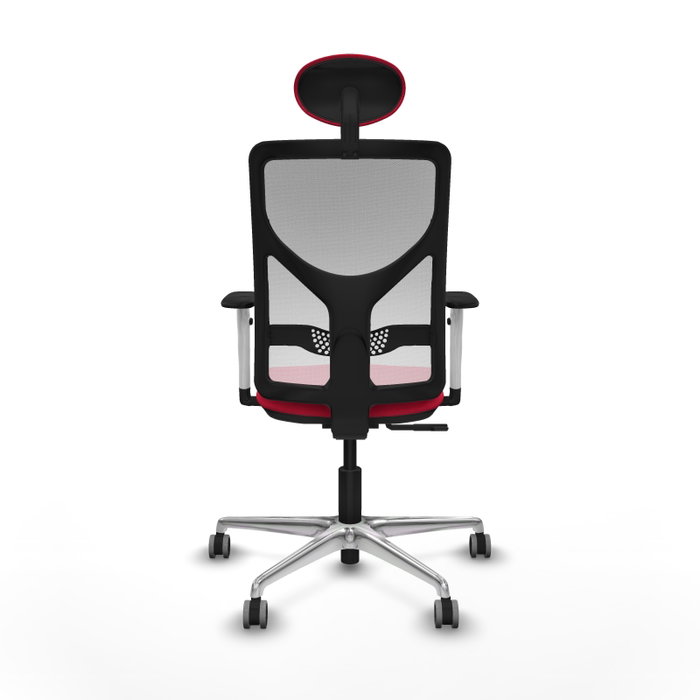 PIQUERAS Y CRESPO Silla de oficina Motilla con Mecanismo Sincro en Rojo y Blanco PIQUERAS Y CRESPO Silla de oficina Motilla con Mecanismo Sincro en Rojo y Blanco