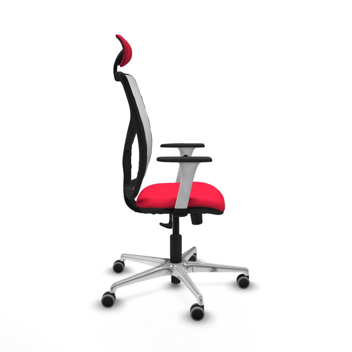 PIQUERAS Y CRESPO Silla de oficina Motilla con Mecanismo Sincro en Rojo y Blanco PIQUERAS Y CRESPO Silla de oficina Motilla con Mecanismo Sincro en Rojo y Blanco