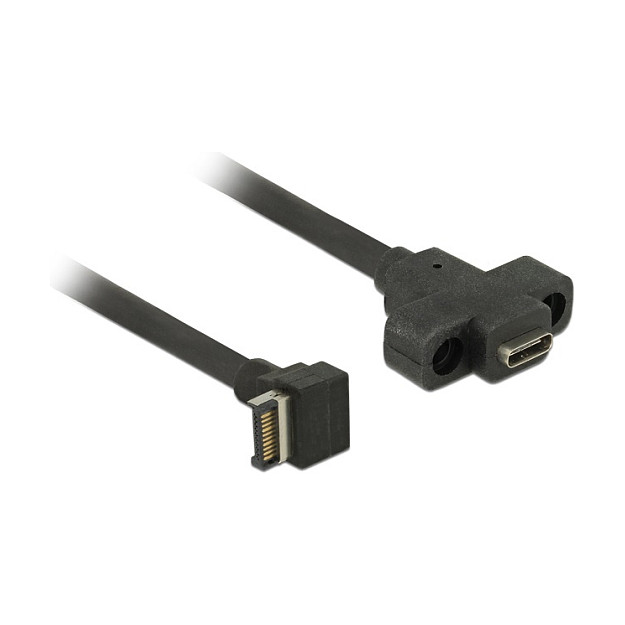 DeLOCK Cable USB 3.2 Gen 2 (3.1 Gen 2) USB A a USB C Negro 0,45 m