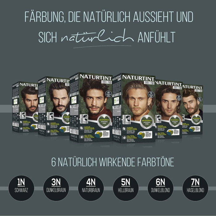 Naturtint MEN Tinte sin amoníaco 6N rubio oscuro Naturtint MEN Tinte sin amoníaco 6N rubio oscuro