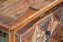 Giner Y Colomer Aparador Madera Reciclada Multicolor 90x150 cm 3 Cajones 3 Puertas