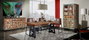 Giner Y Colomer Aparador Madera Reciclada Multicolor 90x150 cm 3 Cajones 3 Puertas