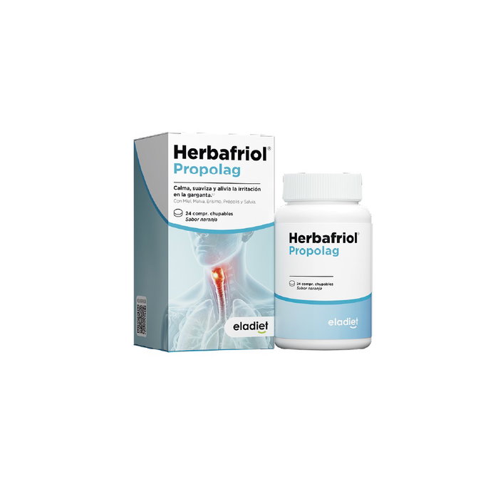Herbafriol Propólag 24 comprimidos masticables sabor naranja - Eladiet Herbafriol Propólag 24 comprimidos masticables sabor naranja - Eladiet