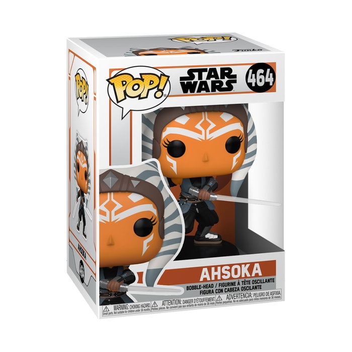 Funko Pop Star Wars The Mandalorian Ahsoka con Sables Figura de Vinilo 9cm