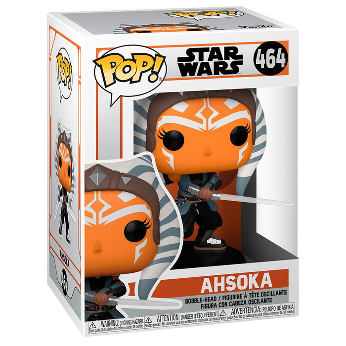 Funko Pop Star Wars The Mandalorian Ahsoka con sables