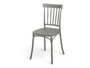 GIFTDECOR Silla de Barras Gris 42 x 81.5 x 45 cm