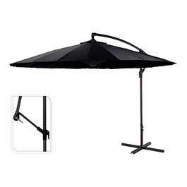 Ambiance Parasol excéntrico Ø300 cm altura máxima 3 m referencia 81915 color negro