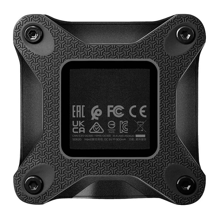 ADATA SD620 Disco Duro SSD Externo 512 GB Negro, USB 3.2 Gen 2 (10 Gbit/s, 520 MB/s) con Conector Micro-USB B