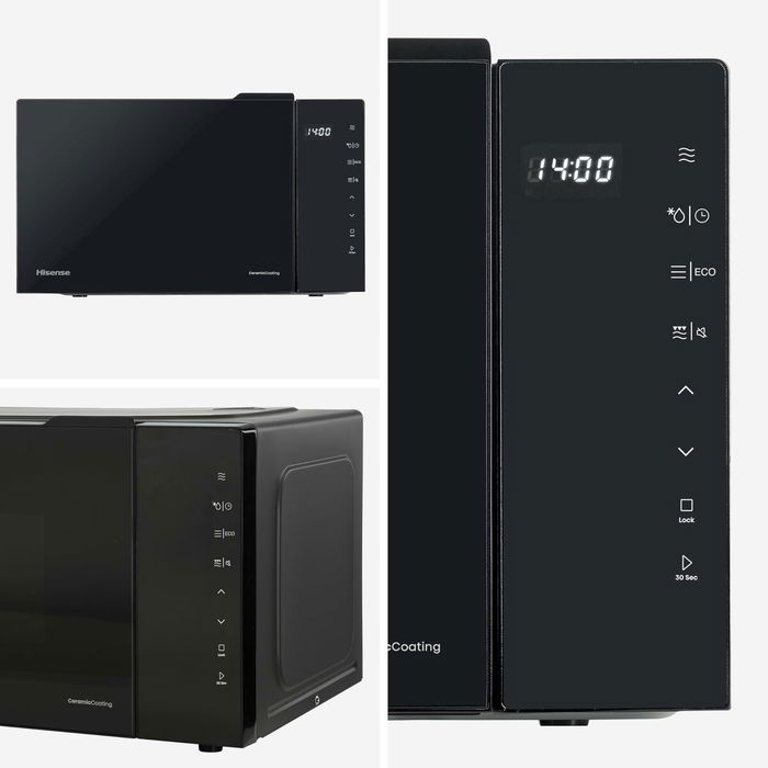 Microondas con Grill Hisense H23MOBS5HG4 Negro 800 W 23 L Microondas con Grill Hisense H23MOBS5HG4 Negro 800 W 23 L