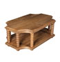 DKD Home Decor Mesa de Centro de Mango Torneada Natural
