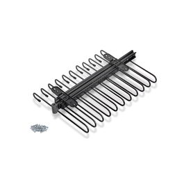 Emuca Pantalonero extraíble, 11 varillas, guías de extracción total, Acero, Titanio