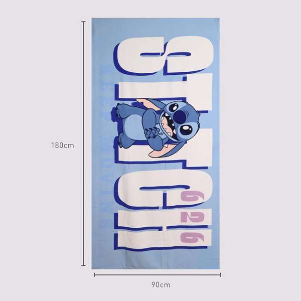 Cerdá Toalla Microfibra Stitch 90 x 180 cm para Niños