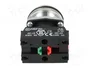 PROMET Interruptor Rotativo NEF30 30mm de 3 Posiciones NC+NA Negro