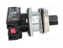 PROMET Interruptor Rotativo NEF30 30mm de 3 Posiciones NC+NA Negro