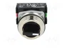 PROMET Interruptor Rotativo NEF30 30mm de 3 Posiciones NC+NA Negro