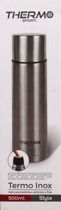 Thermosport Termo Inox 500Ml Style 6.8x23.5Cm 282Gr (12 Unidades)