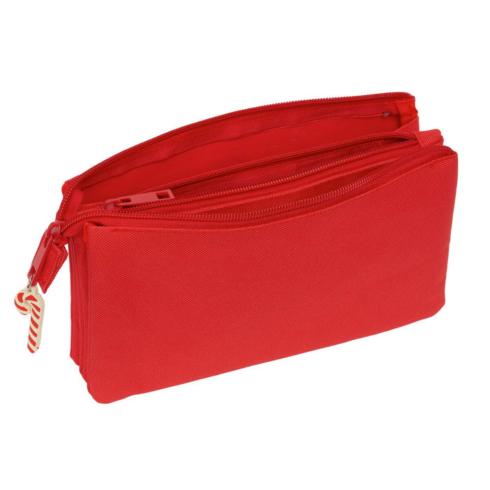 Safta Portatodo Triple Osito Rojo Felices Fiestas 22x12x3cm Safta Portatodo Triple Osito Rojo Felices Fiestas 22x12x3cm