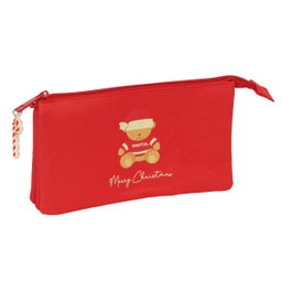 Safta Portatodo Triple Osito Rojo Felices Fiestas