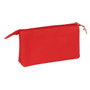 Safta Portatodo Triple Osito Rojo Felices Fiestas 22x12x3cm