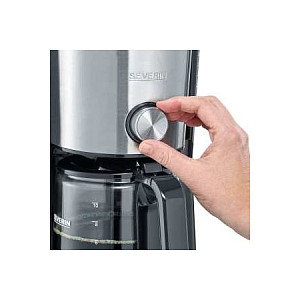 Severin KA4825 Cafetera negra y acero inoxidable