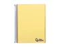 Liderpapel Cuaderno Espiral A6 Micro Wonder Tapa Plástico 120 Hojas 90gr Cuadro 5mm 4 Bandas Color Amarillo