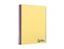Liderpapel Cuaderno Espiral A6 Micro Wonder Tapa Plástico 120 Hojas 90gr Cuadro 5mm 4 Bandas Color Amarillo