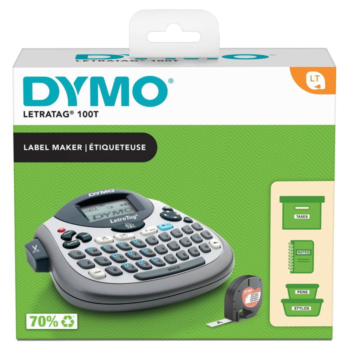 Dymo LetraTag LT-100T Rotuladora Electrónica Gris Dymo LetraTag LT-100T Rotuladora Electrónica Gris