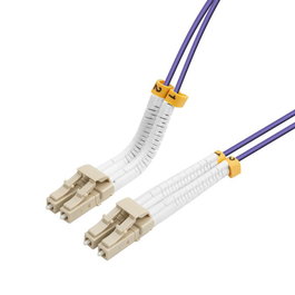 Lanview Cable de Fibra Óptica Multimodo LC-LC Dúplex Flexible 3m OM4 LSZH