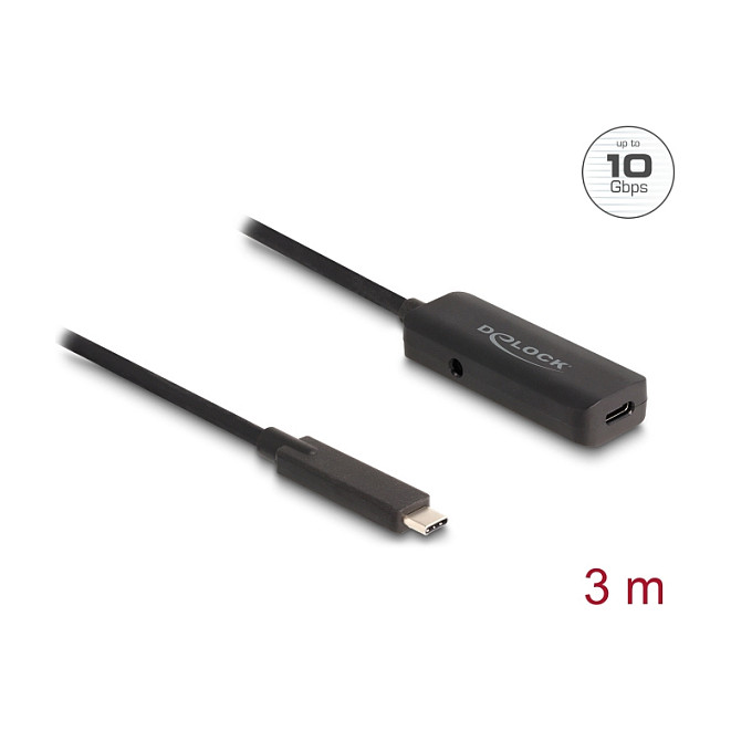 DeLOCK Cable de extensión activo USB Type-C™ 10 Gbps 3 m