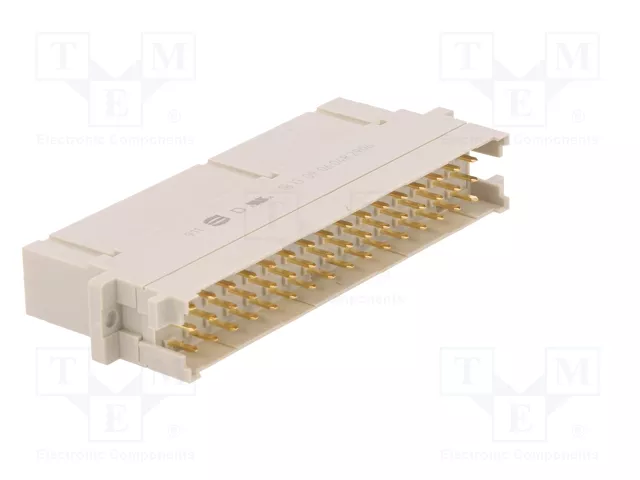HARTING Conector de datos DIN 41612 macho de 48 pines recto, crimpado