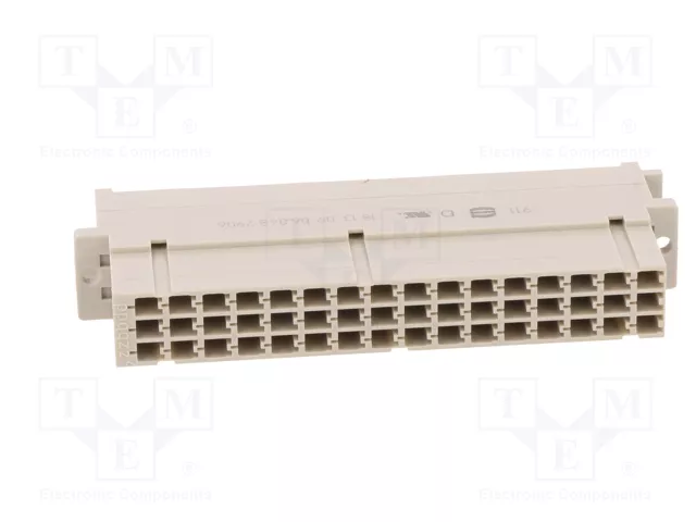 HARTING Conector de datos DIN 41612 macho de 48 pines recto, crimpado
