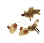 Kerbl Juguete Ratones con Plumas Nature 4,5cm